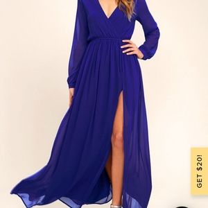 Lulus Royal Blue Maxi Dress XL